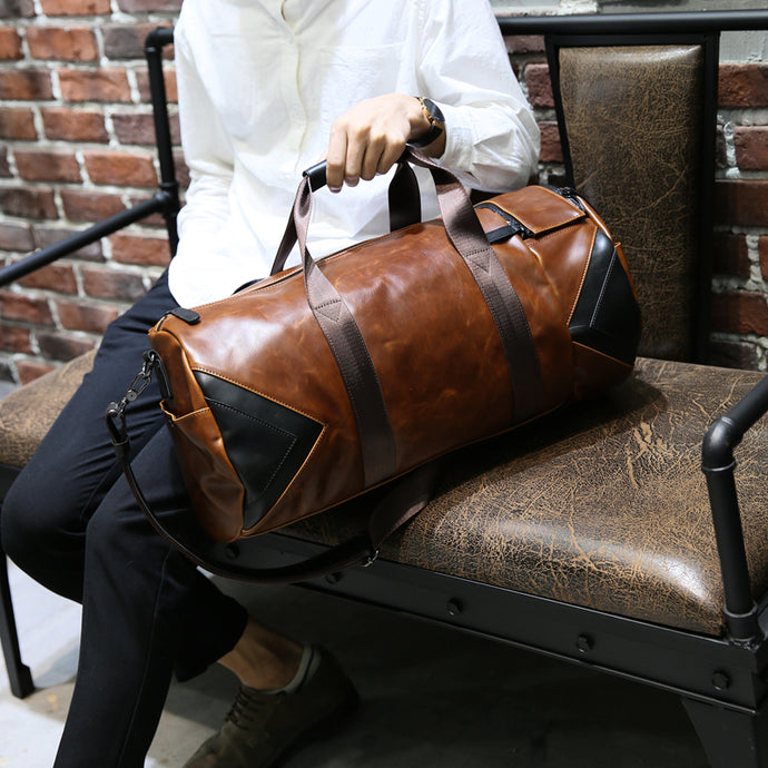 Xiao.P Brand Retro Brown Bucket Travel Bags