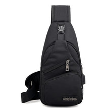 Load image into Gallery viewer, Male Shoulder Bags USB Charging