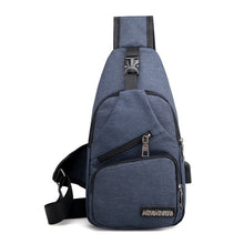 Load image into Gallery viewer, Male Shoulder Bags USB Charging
