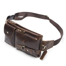 Load image into Gallery viewer, WESTAL Genuine Leather Waist Packs Fanny Pack Belt Bag
